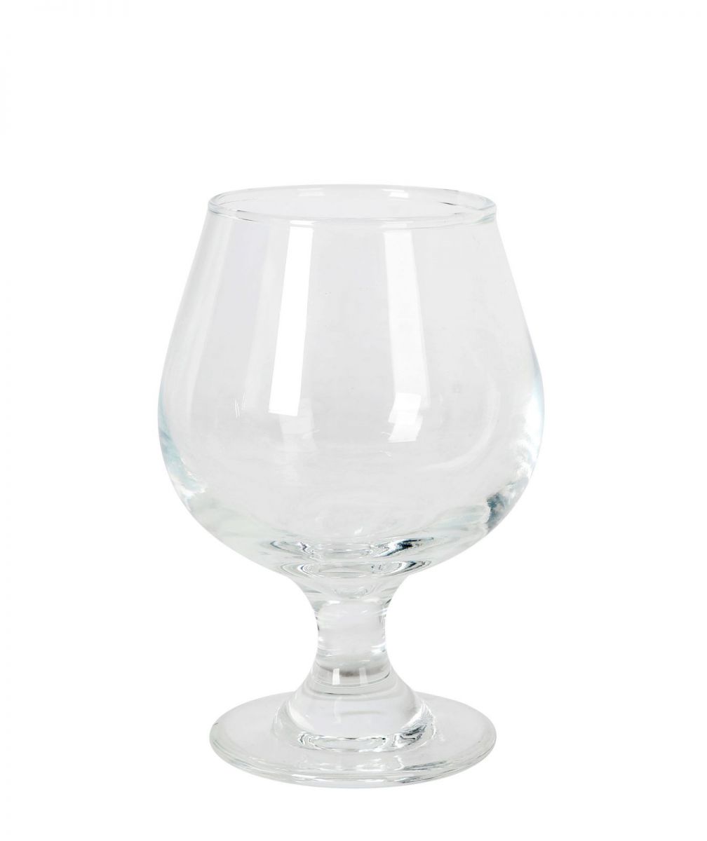 Clear brandy snifter with short stem in 340ml Brandy Cocktail Gin Fishbowl Glasses Bois