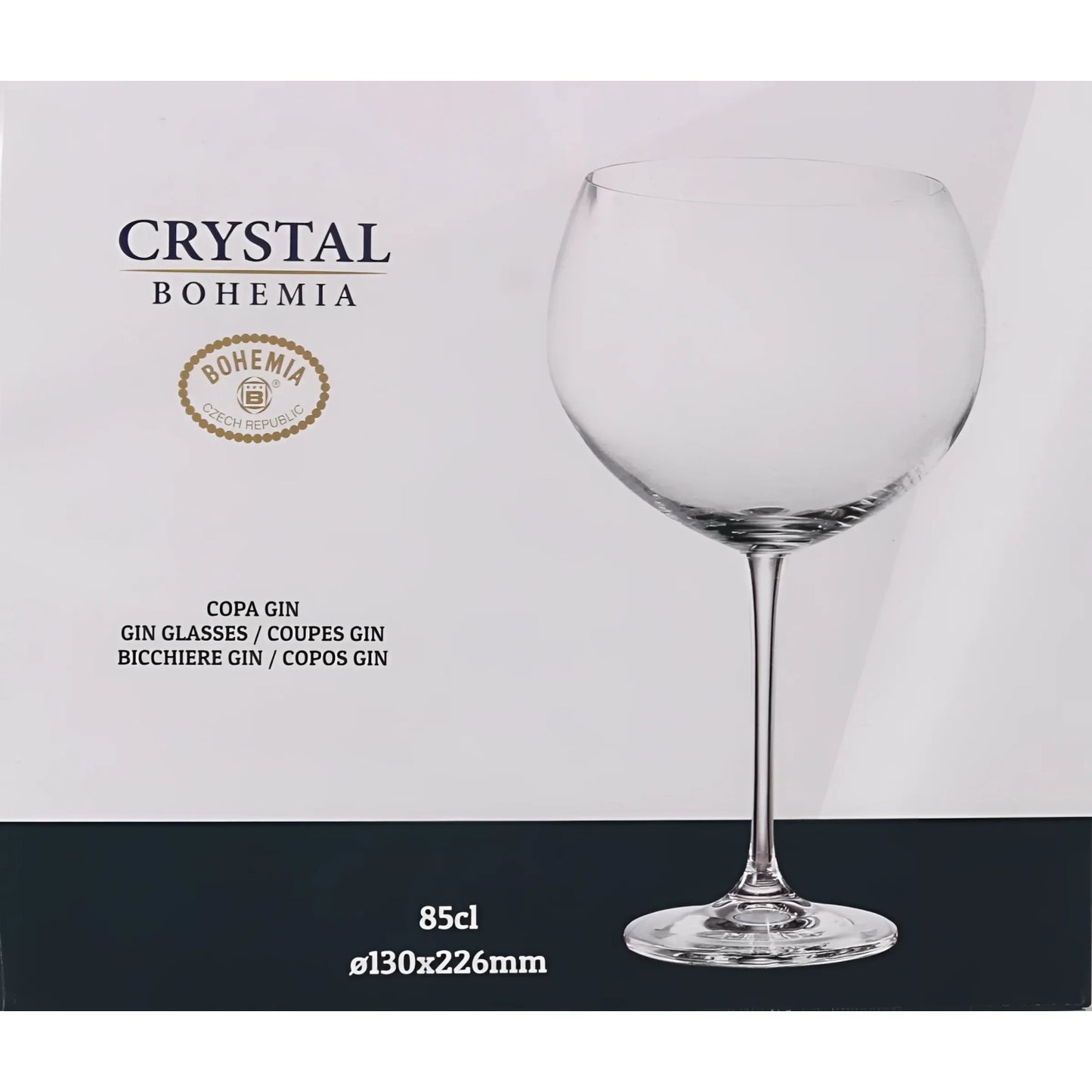 4x Bohemia Crystal Enebro Spanish Gin Balloon Glasses 850ml