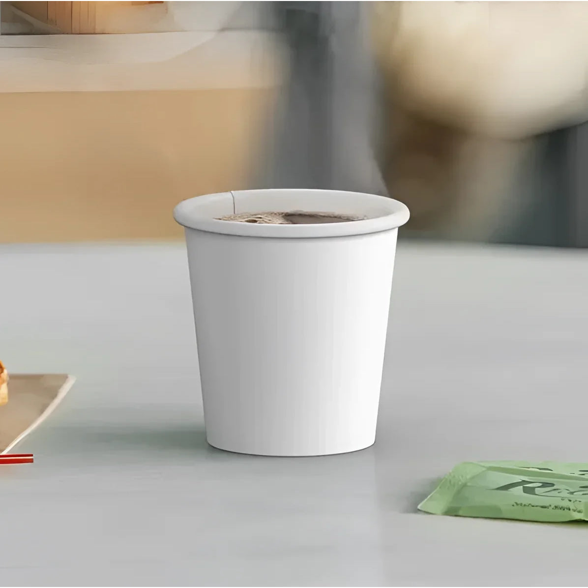 50x Algon Biodegradable 80ml disposable glasses coffee cups