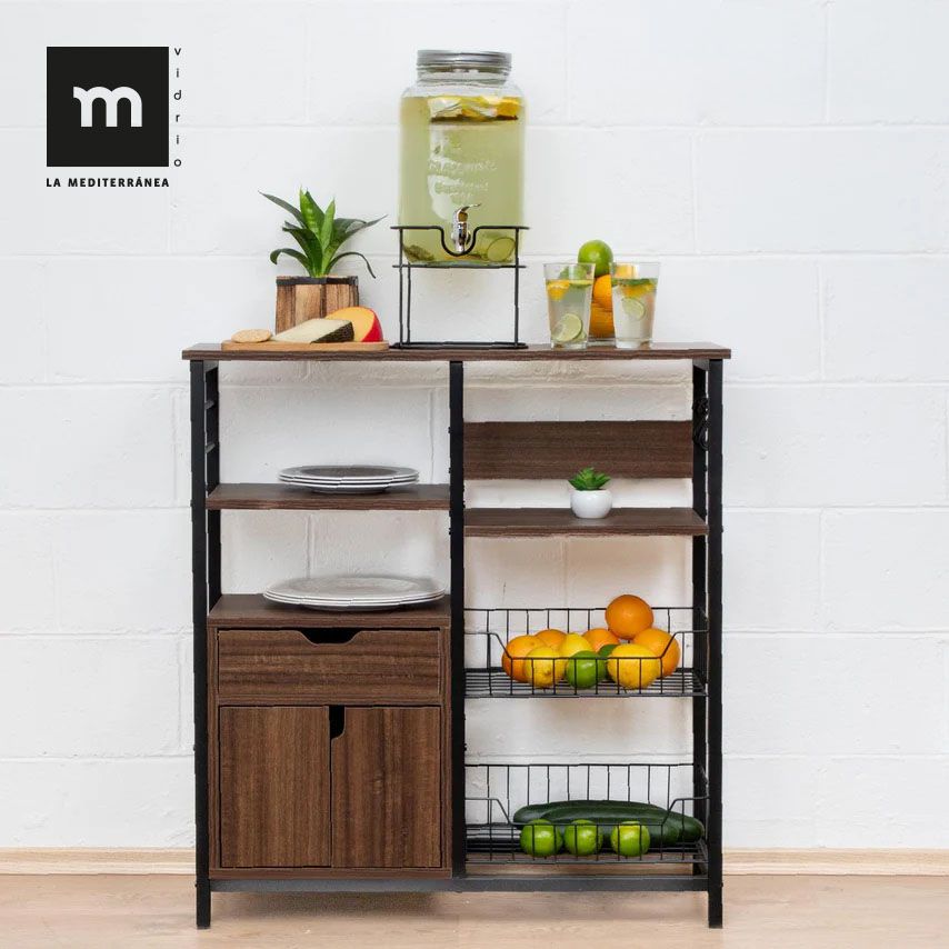 8L glass Drinks Dispenser Rustik With Stand