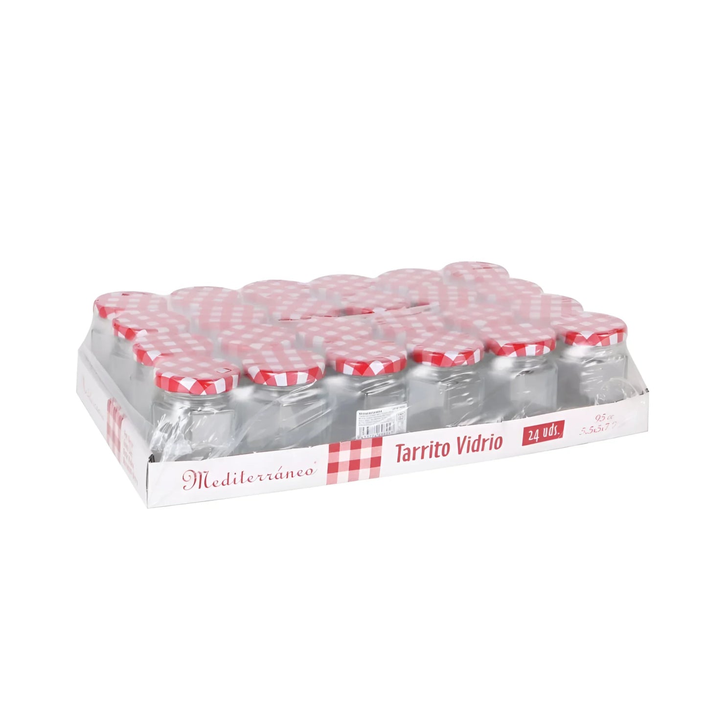 95ML Glass Mini Jam Jars Airtight Preserve Honey Bottles Jar With Lids 24PCS