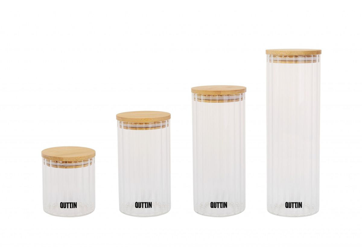 Kitchen Jars Borosilicate glass food storage pasta 9x21cm Quttin