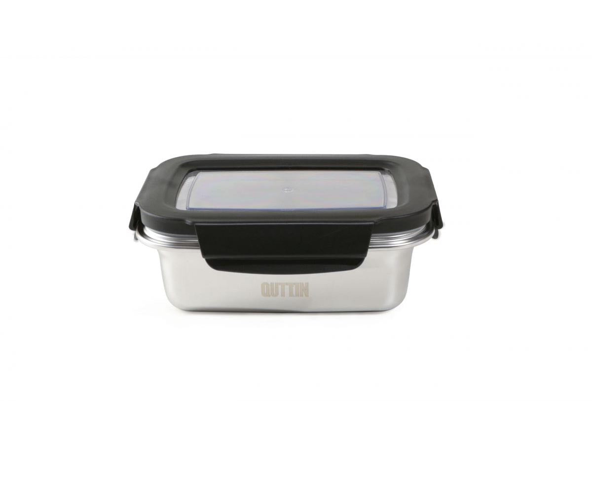 Food storage containers Microwave safe Stainless Steel Hermetic 600ml rectangular Quttin