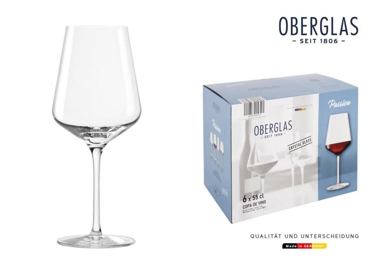 Oberglas Passion 550ml Large Crystal glass wine Glasses