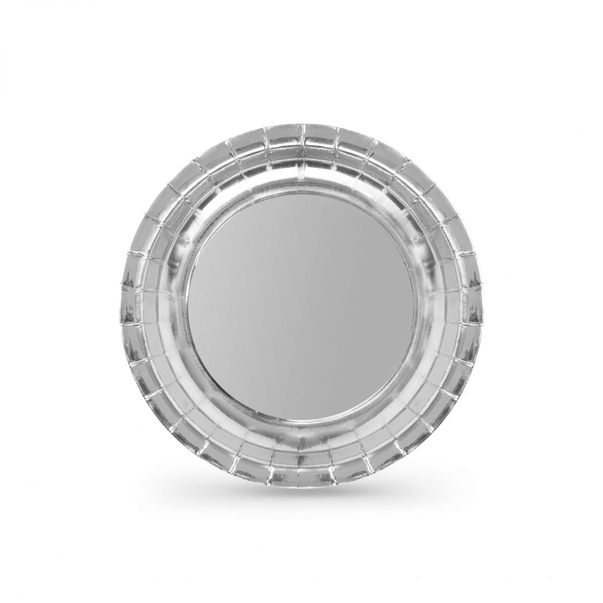 Algon Plates Disposable Biodegradable Silver paper party take away Pack of 10