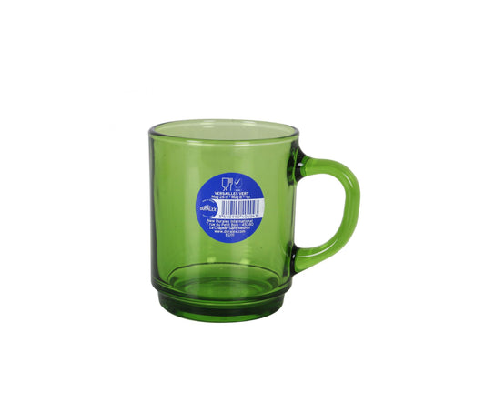 Duralex Green Stackable coffee tea mugs 260ml Versailles