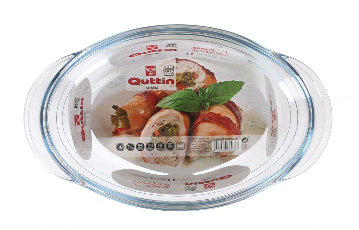 Oven dish casserole with lid 4L Quttin