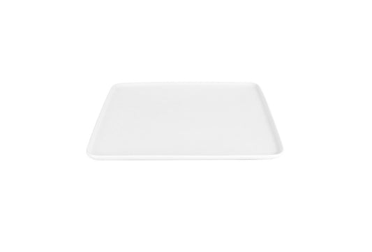 White porcelain square dinner plate tray serving dish 30cm