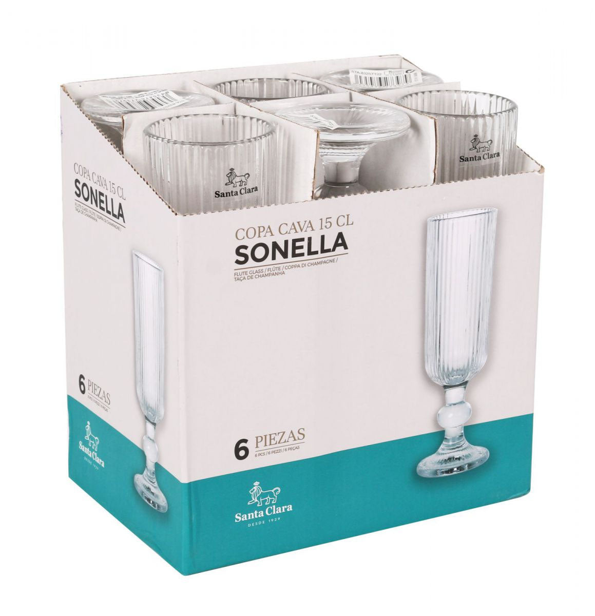 Sonella Clear Champagne flutes 150ml