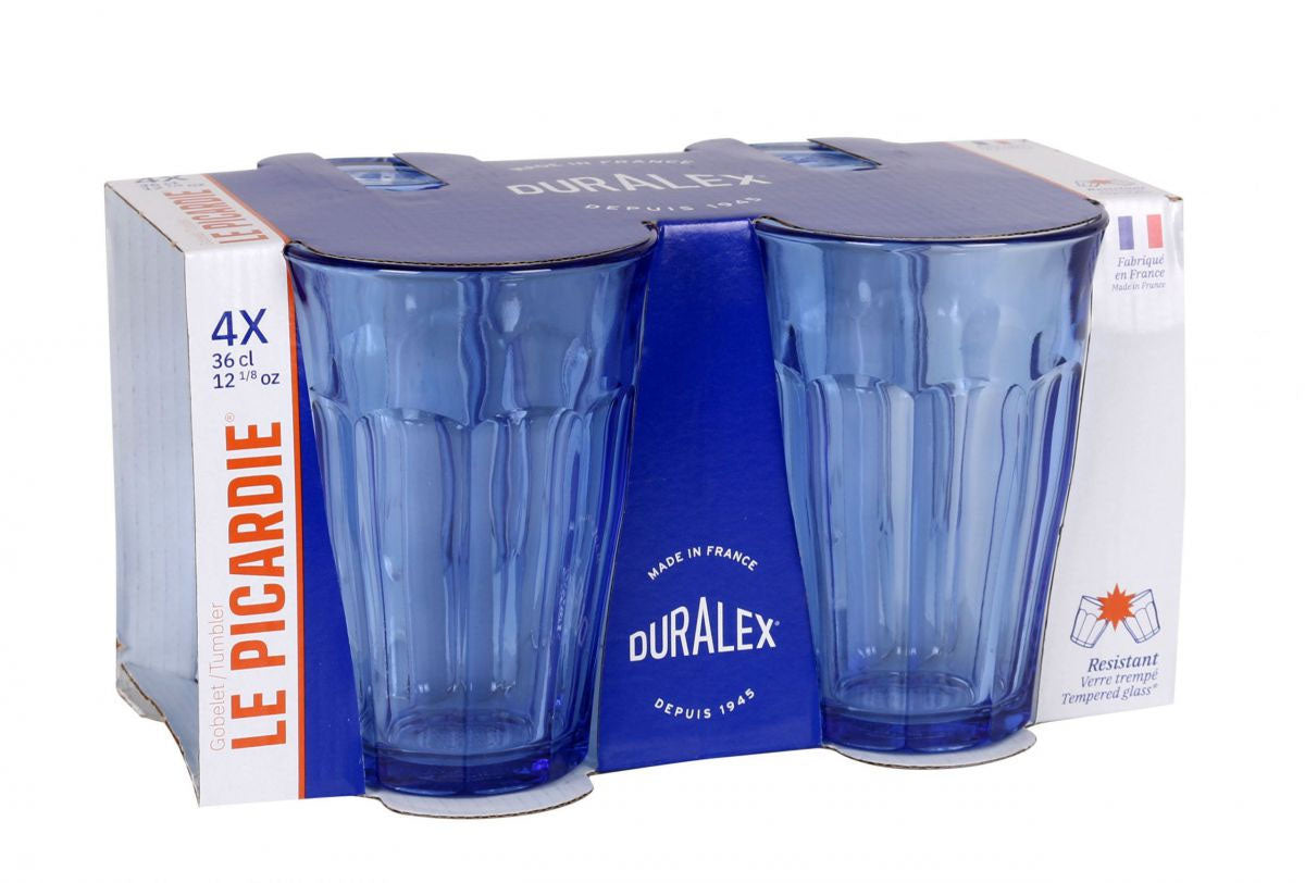 Duralex Picardie Marine Highball drinking glasses 360ml