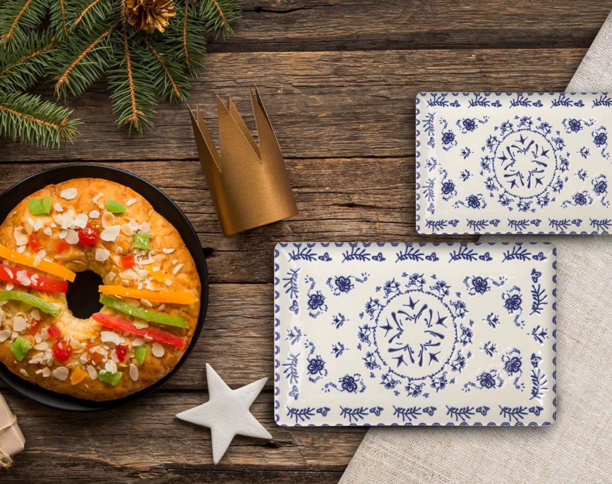 Blur rectangular 20x13cm dessert plates