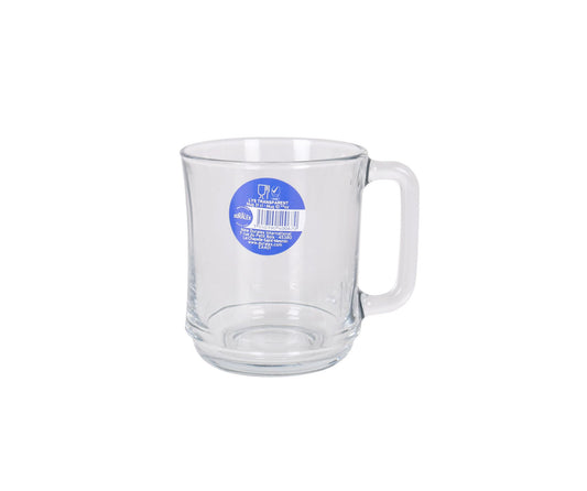 Duralex Clear Stackable coffee tea mugs 310ml Versailles