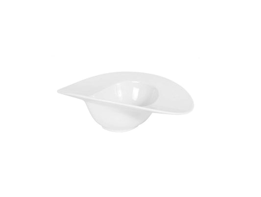 White Porcelain Risotto Pasta bowl plate Portofino 32x23.5x9.5cm