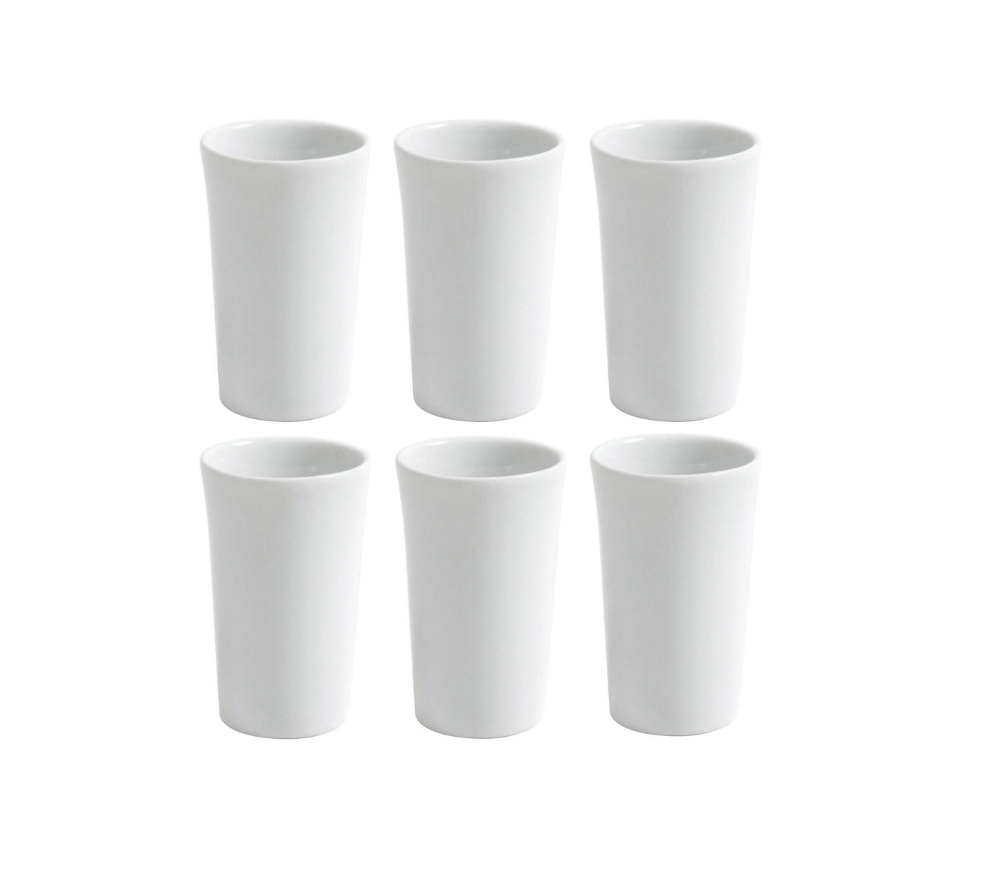 Shot liquor glasses Bali 50ml white Porcelain Viejo Valle Box of 6