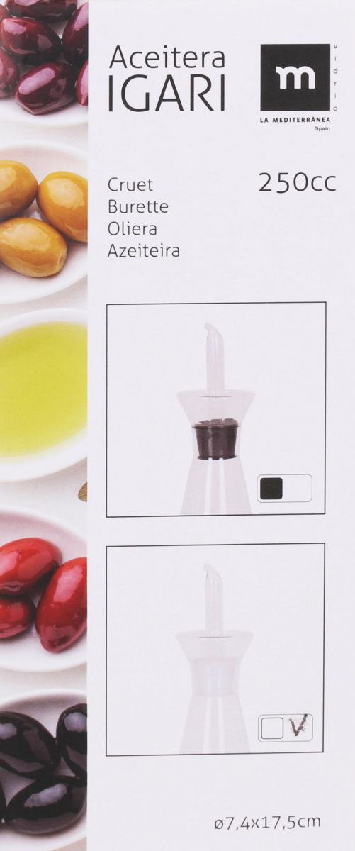 Igari 250ml Olive Oil vinegar Dispenser Borosilicate glass bottle salads dressing cooking utensils