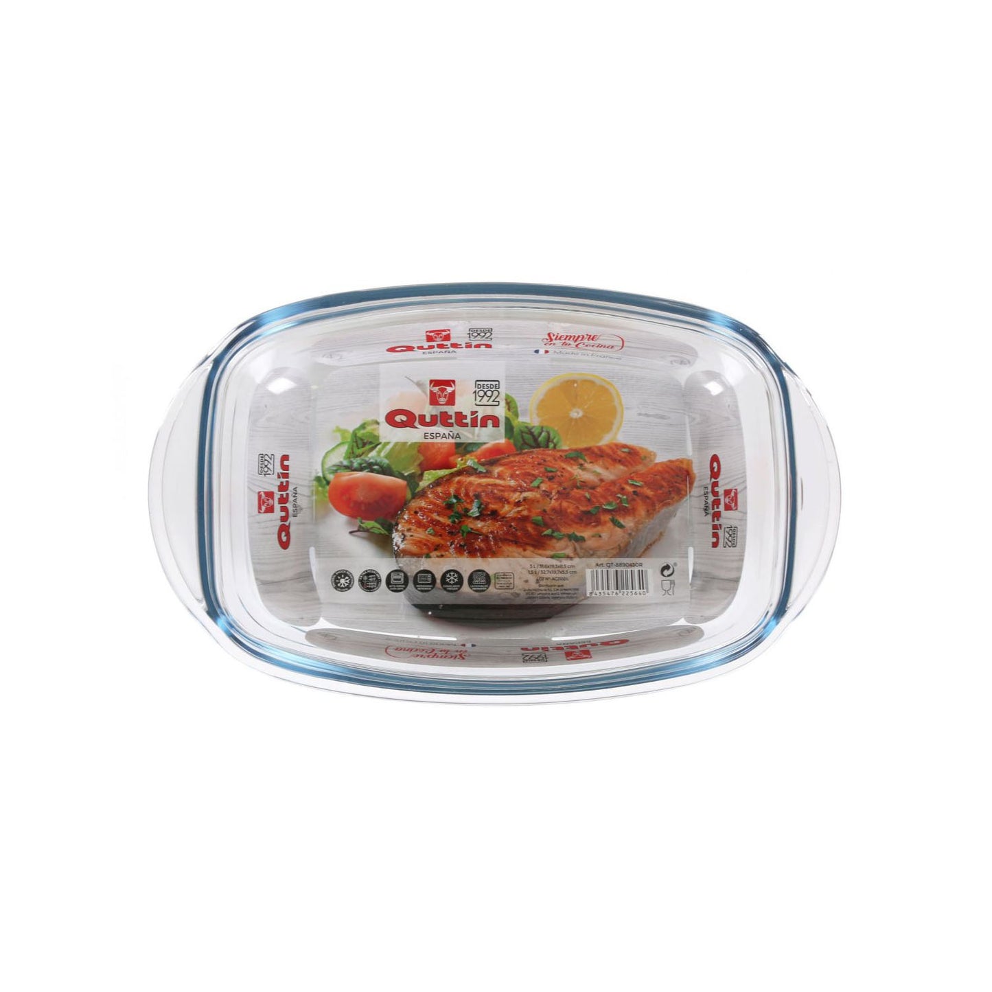 Oven dish casserole with lid 3L Quttin