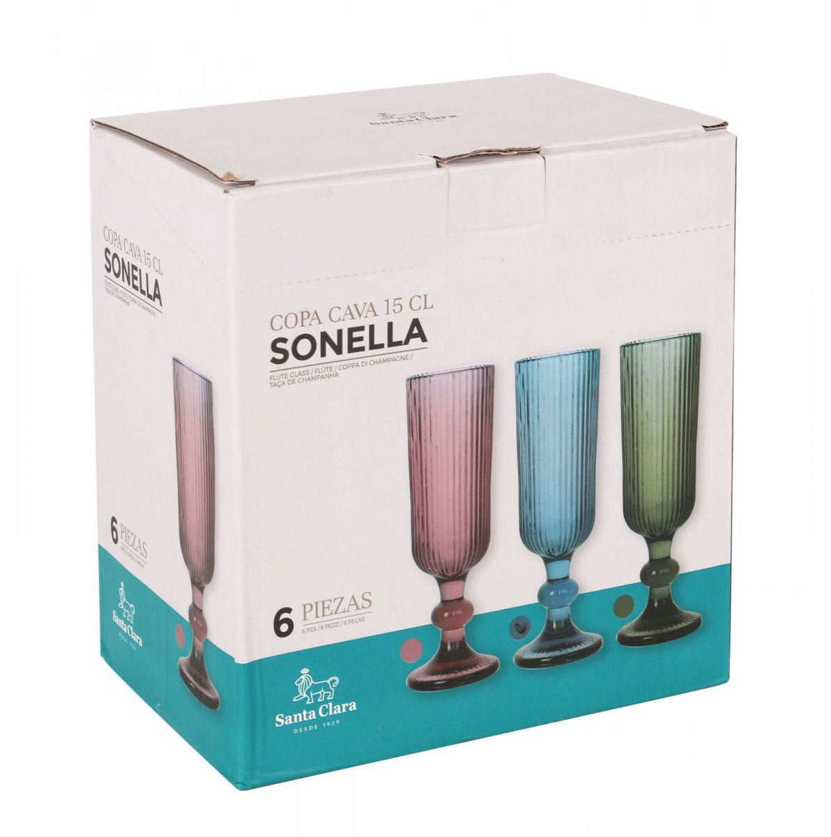 Sonella Blue Champagne flutes 150ml