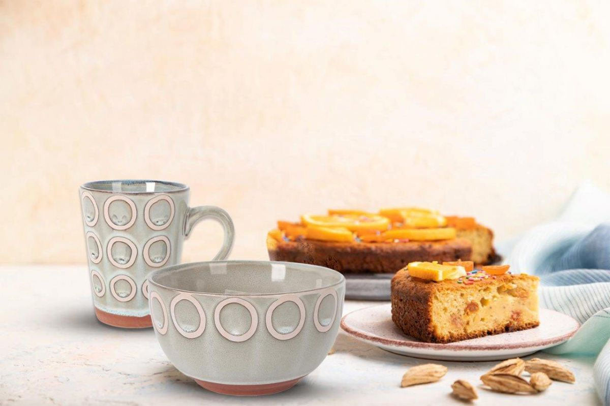 Almudena Grey Coffee Mug 330ml Stoneware