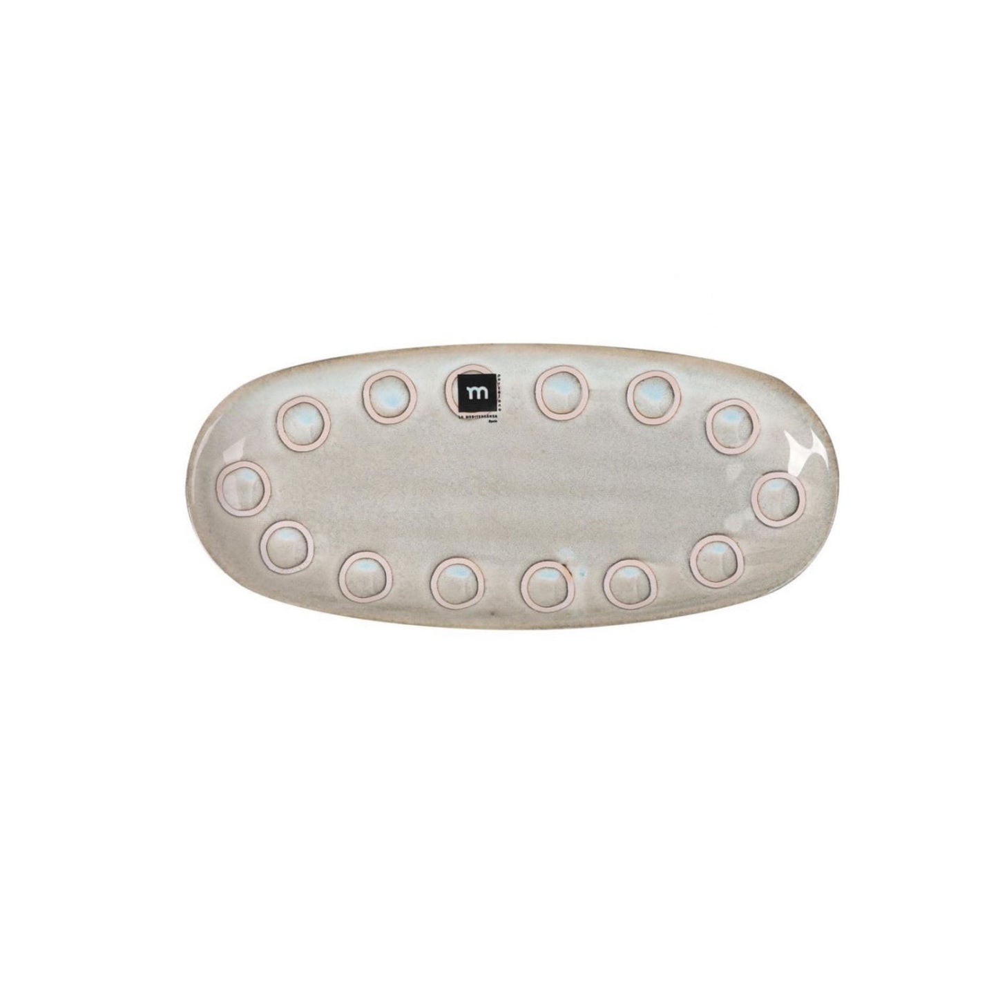 Almudena Grey 29x13.5cm Dessert plate starters tapas dish