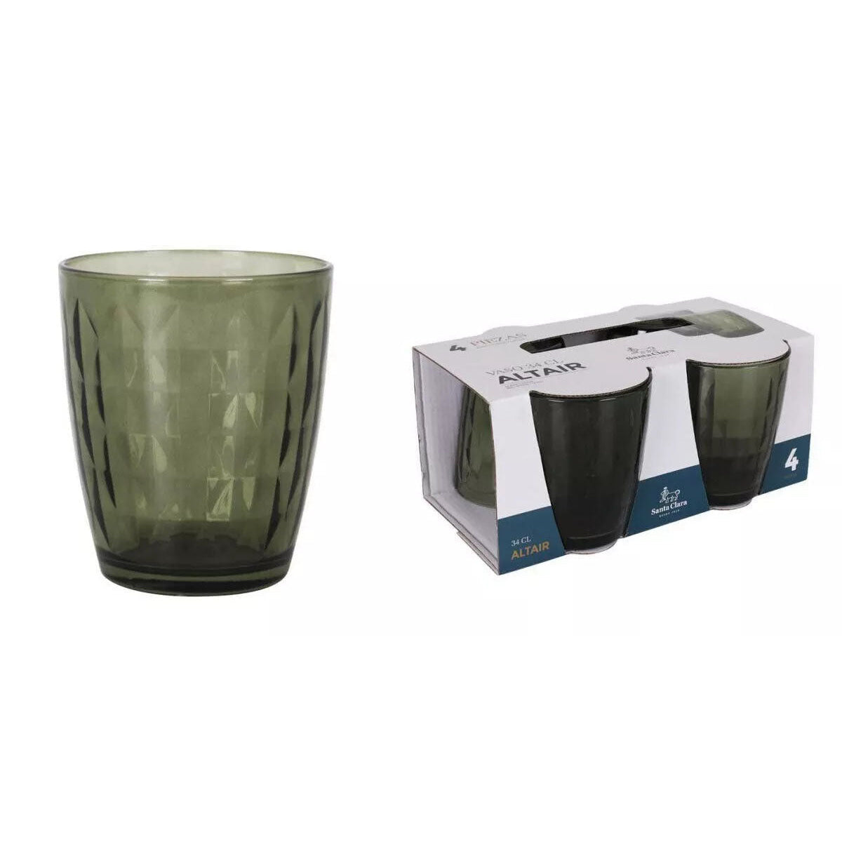 Altair diamonds Green 340ml drinking glass