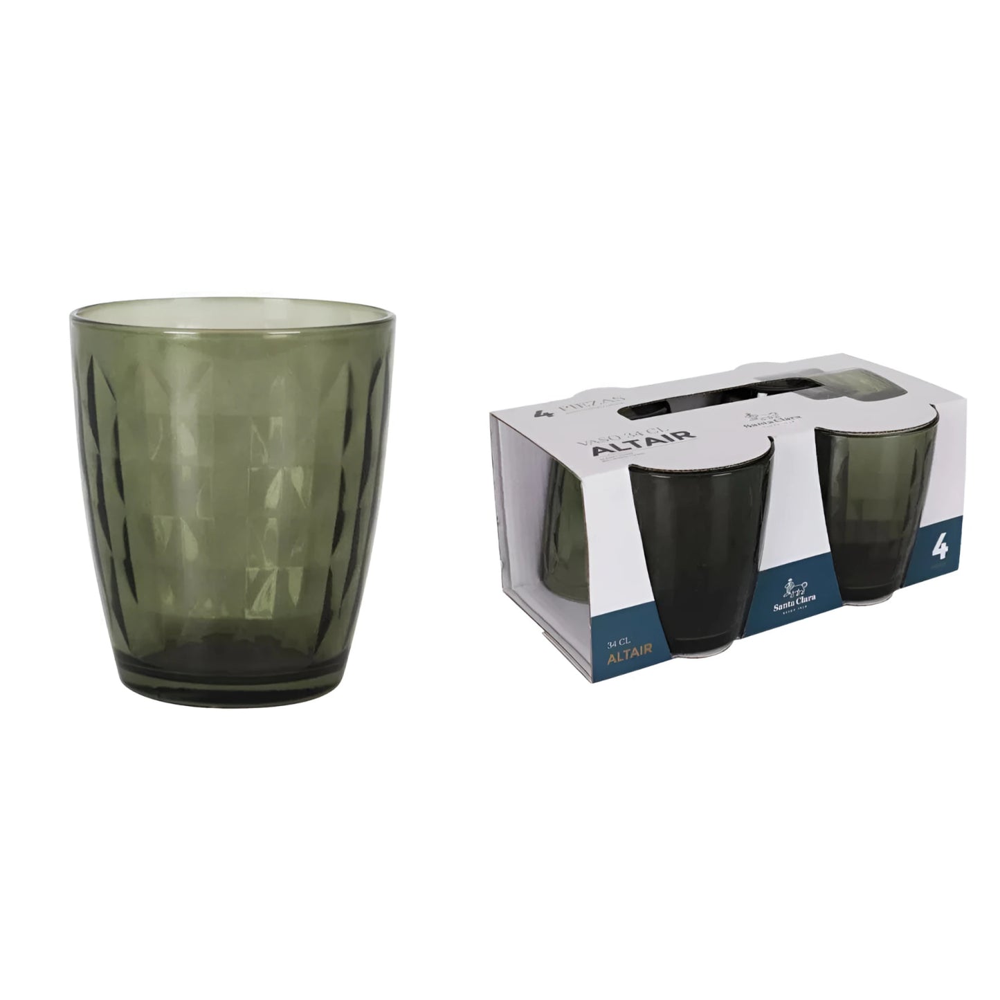 Altair diamonds Green 340ml drinking glass