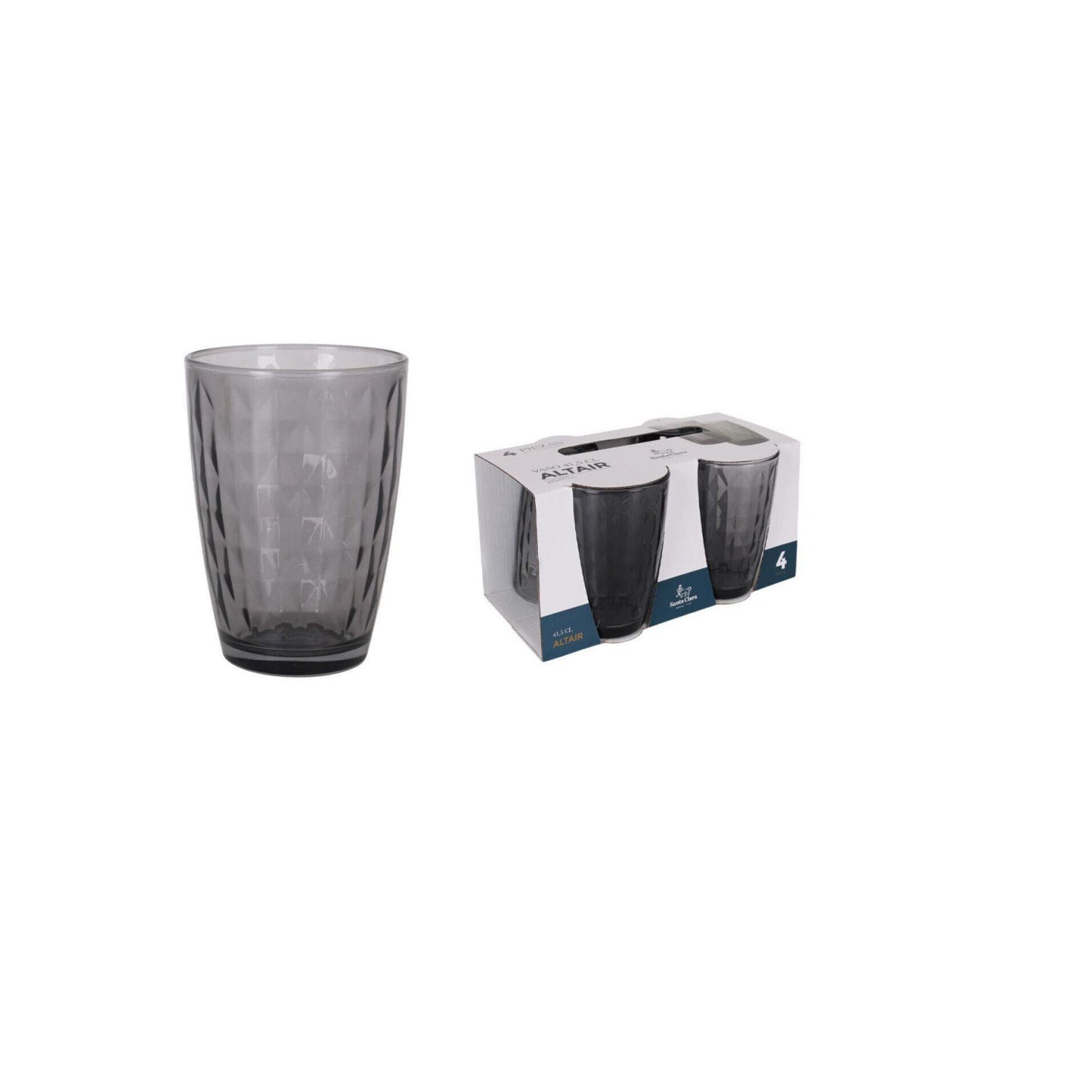 Altair diamonds Grey Smoke 410ml drinking glass