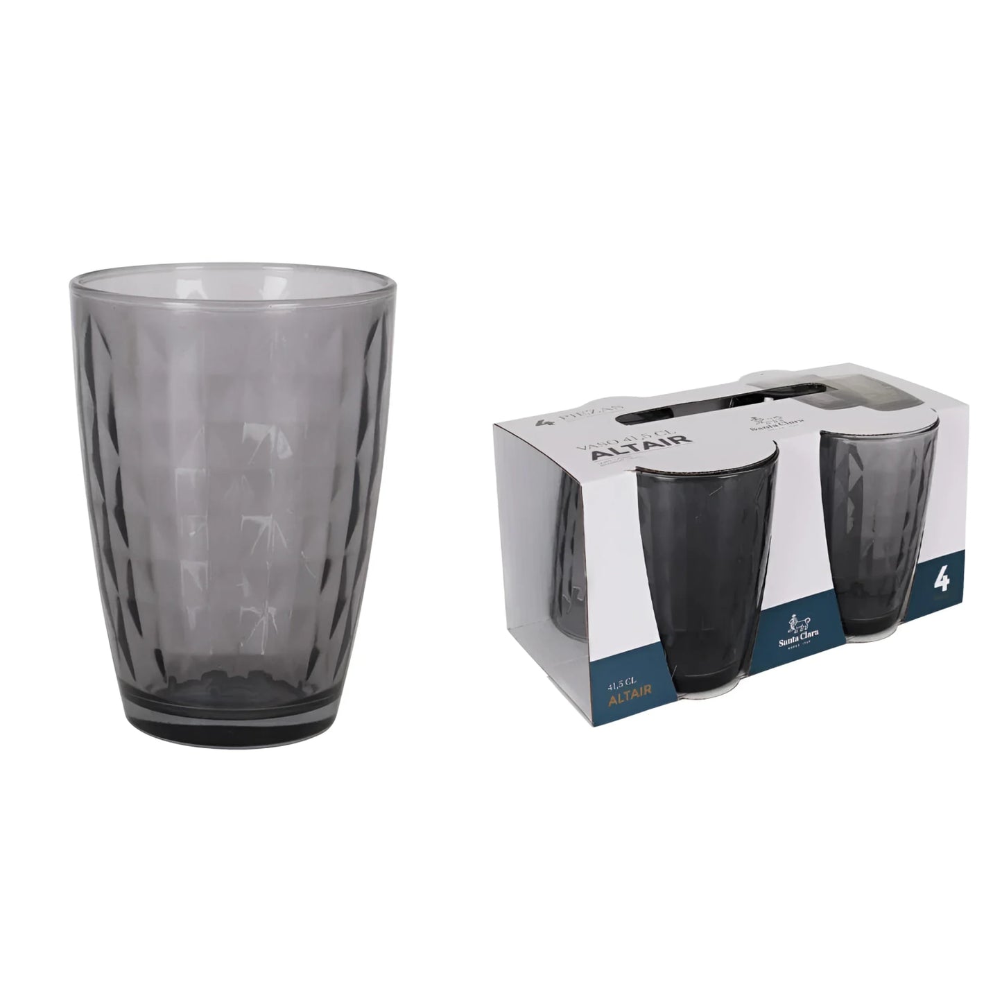 Altair diamonds Grey Smoke 410ml drinking glass