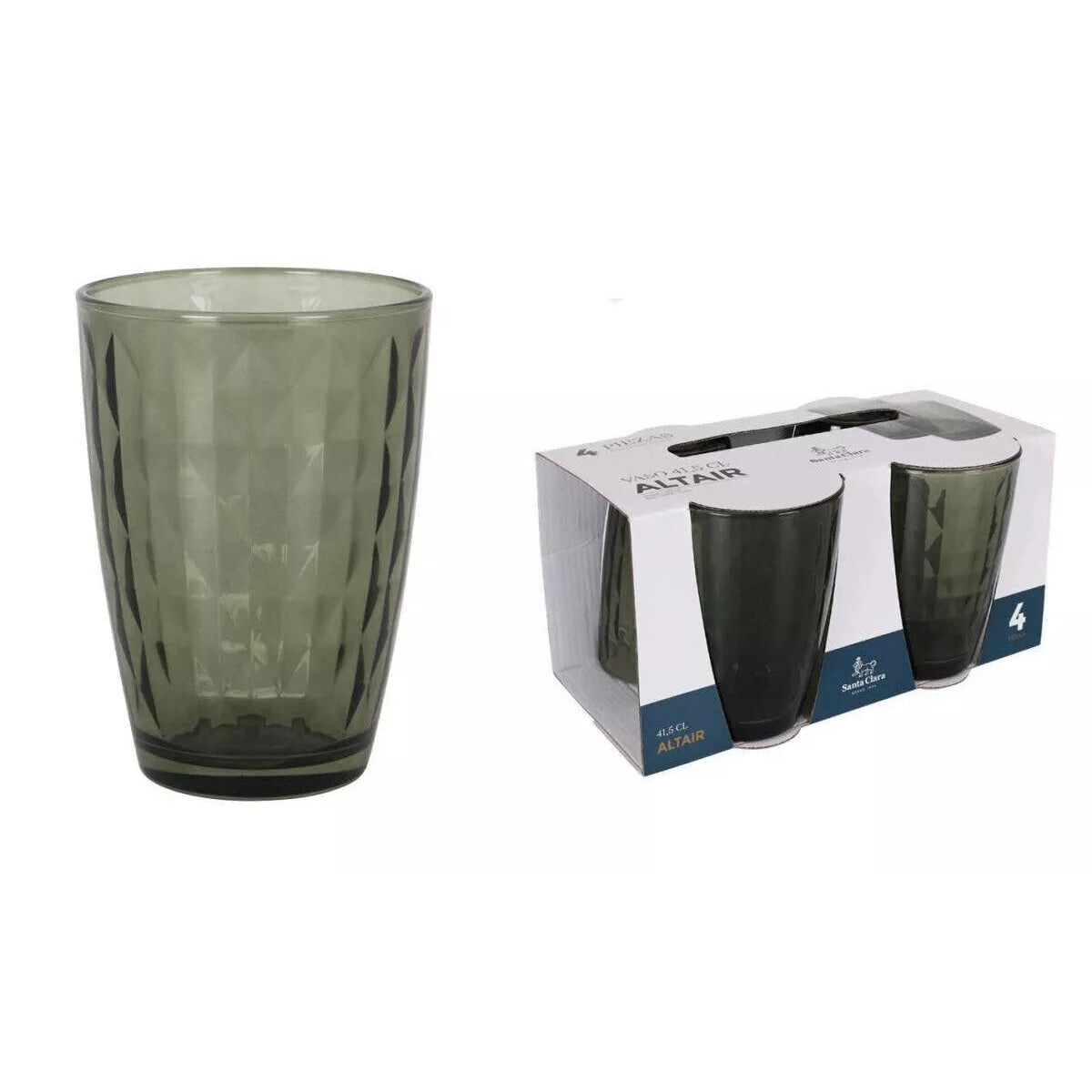 Altair diamonds Grey Smoke 410ml drinking glass