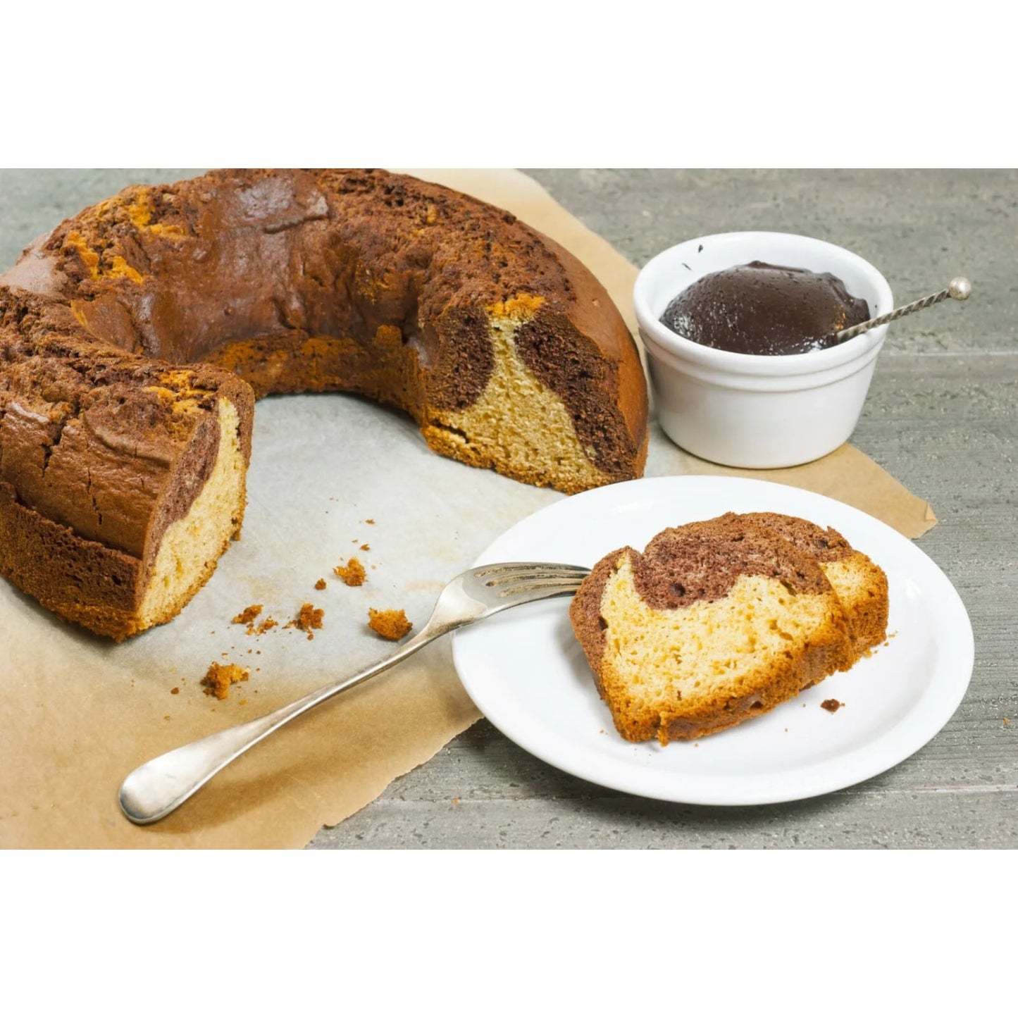 Aluminium Non-Stick Mould - Ring Cake Tin - Diameter 28 cm