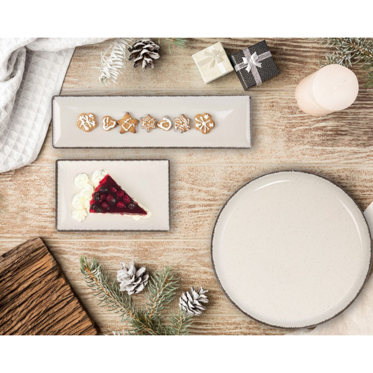 Anllo 32.5cm dinner plates under plates Stoneware serving platter