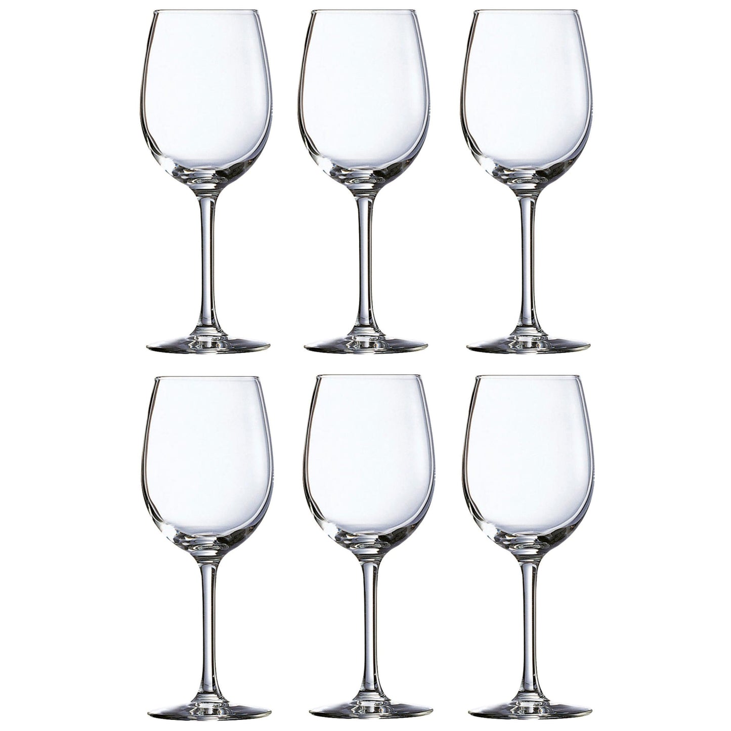 Arcoglass Sensation 360ml Red wine glass Clear High quality glass Extra Resistant