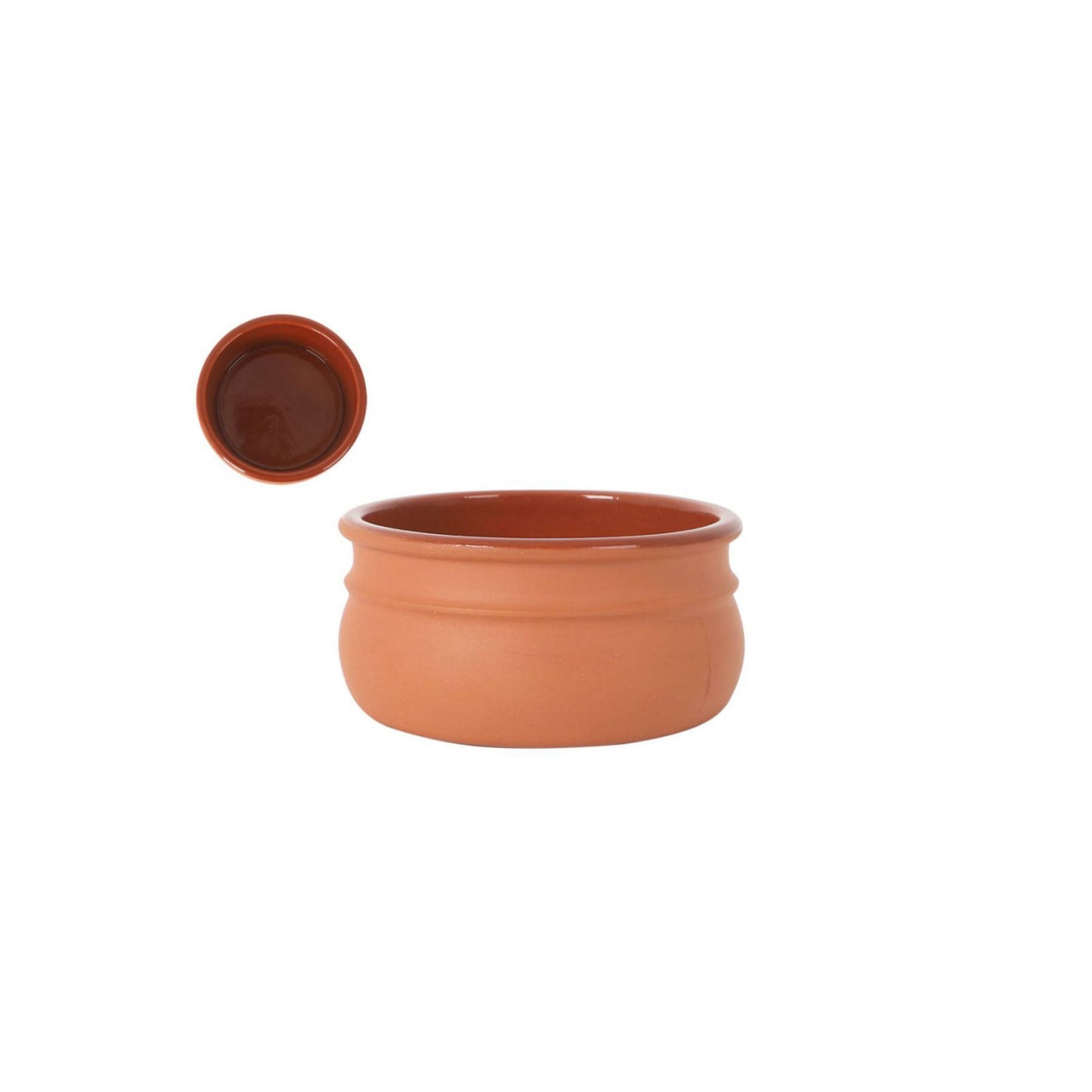 Terracotta serving bowl with glazed interior from Azofra Tapas Casserole Spanish Clay Dish