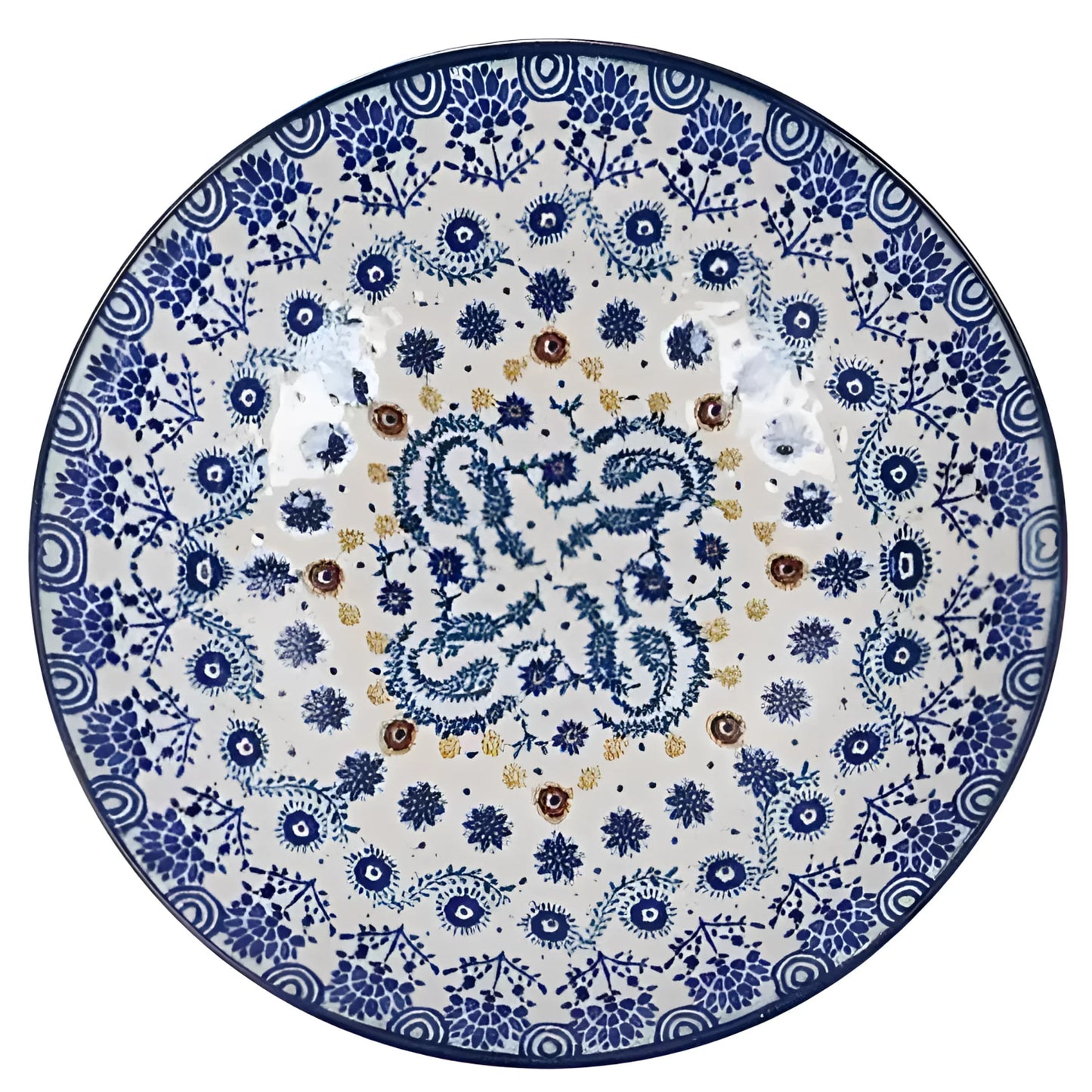 Azores 21cm pasta bowl Stoneware blue textured design curry rice stew tapas dish