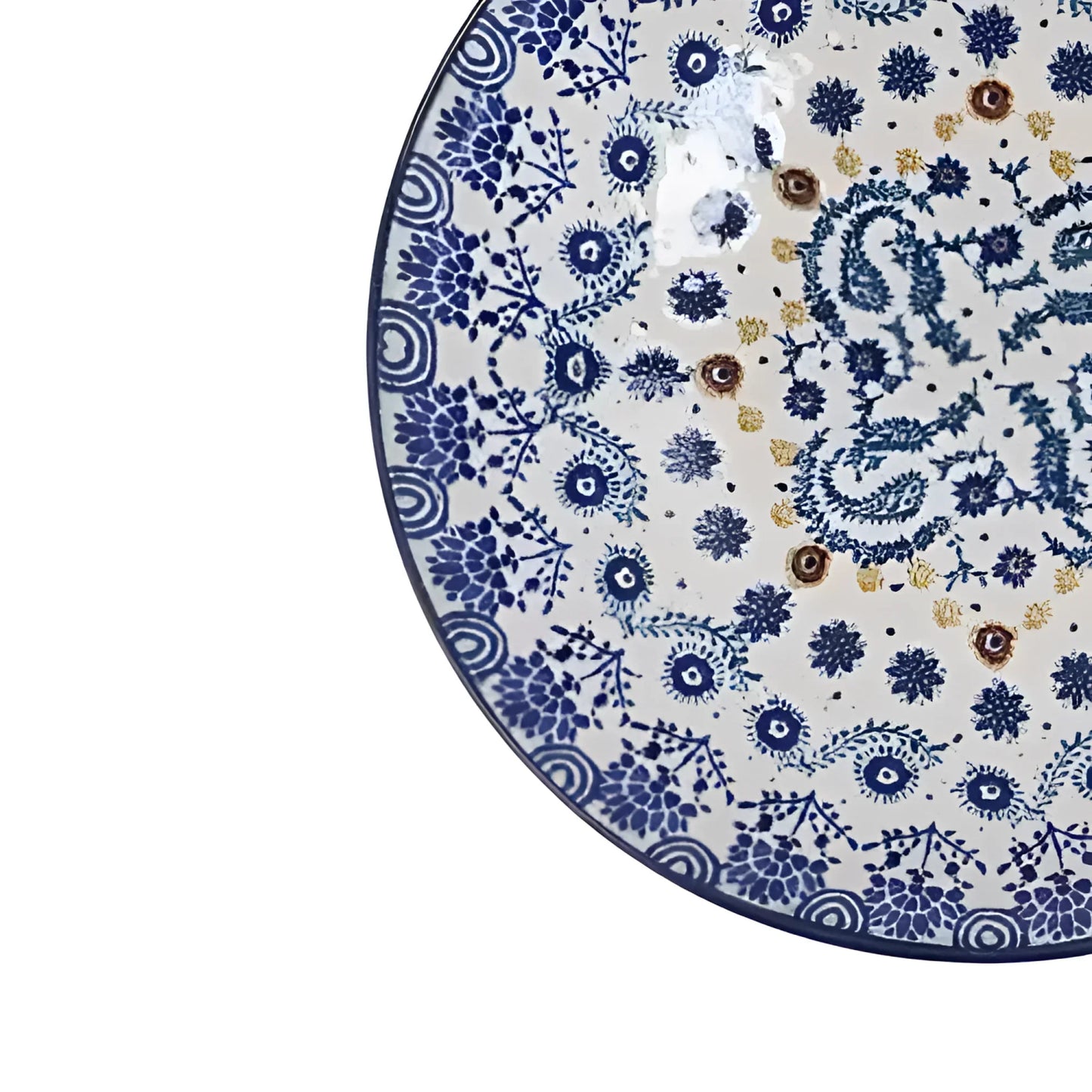 Azores 21cm pasta bowl Stoneware blue textured design curry rice stew tapas dish