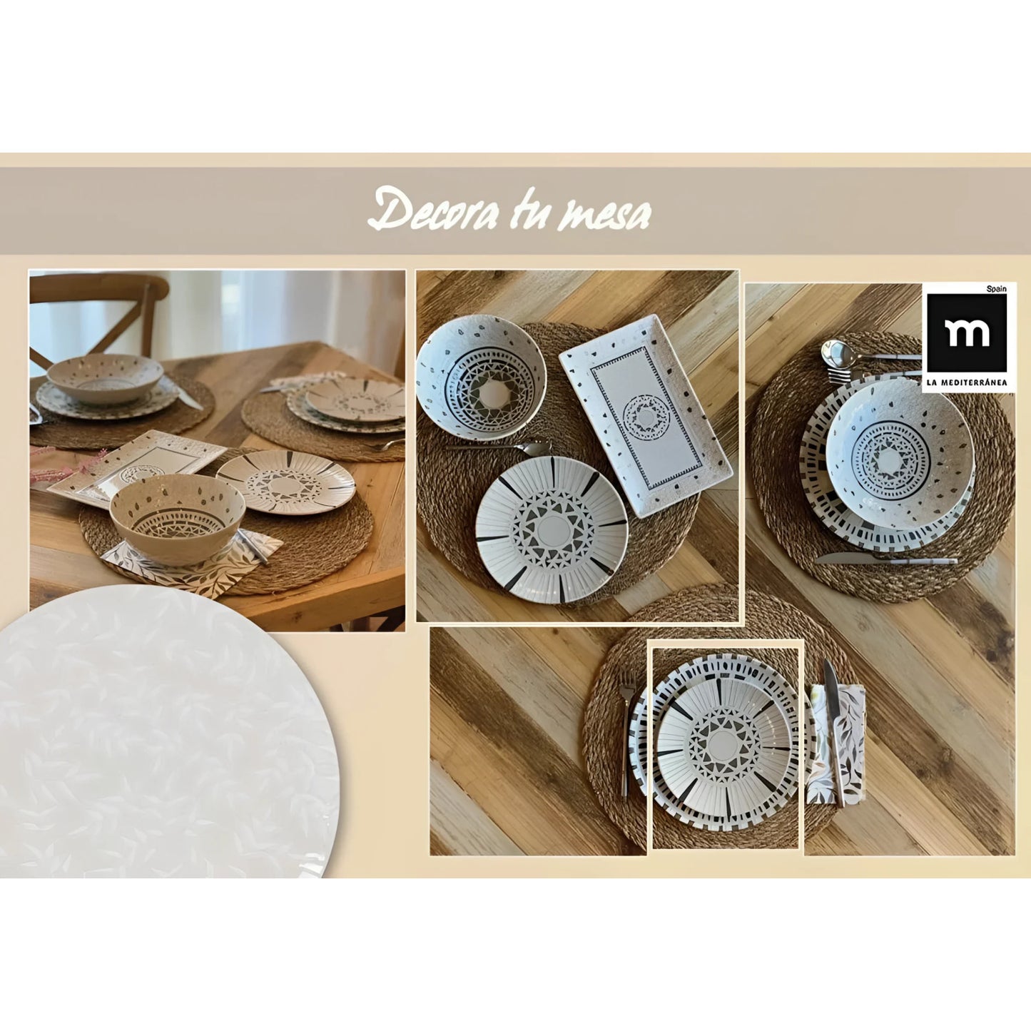 BARROC stoneware soup pasta bowls dinner plates 21cm