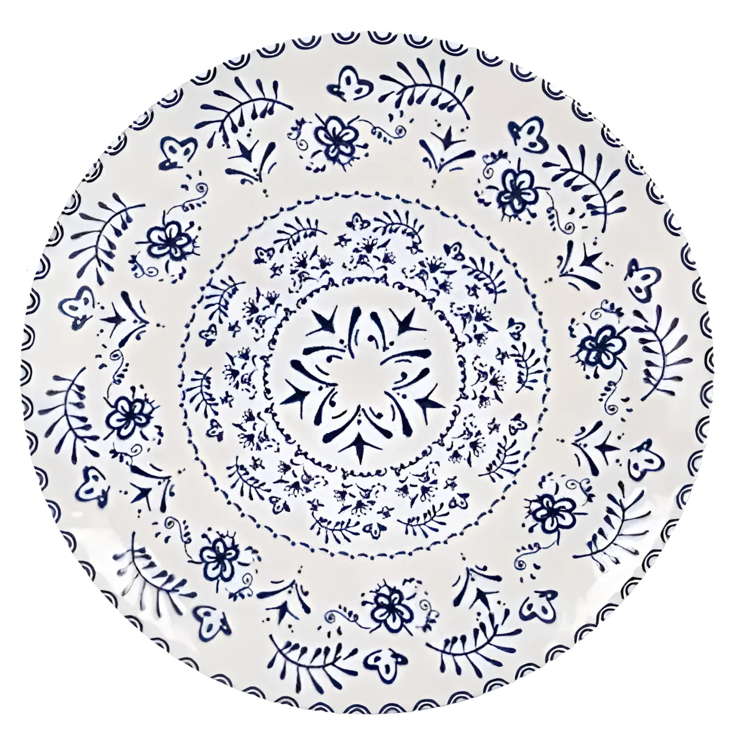 Blur 26cm dinner plates Embossed Stoneware La Mediterranea