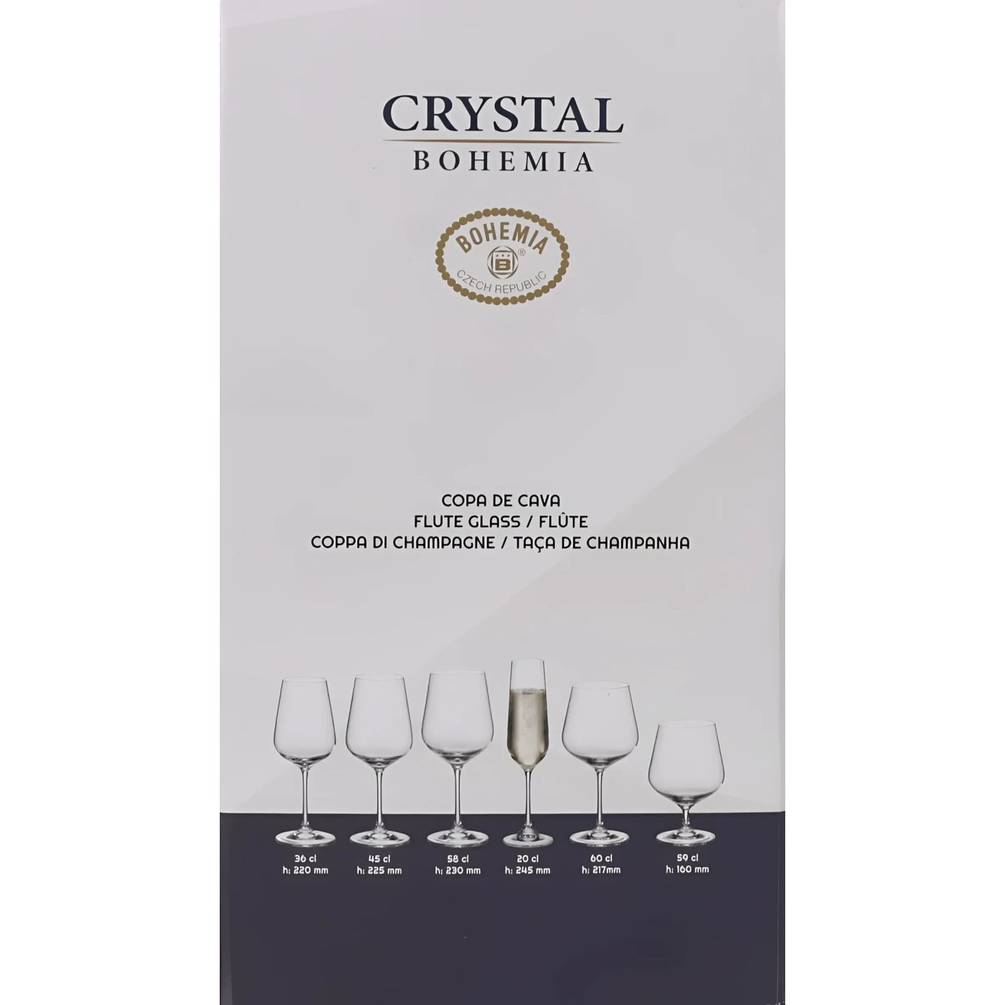 Bohemia Crystal champagne flutes prosecco glasses 200ml SIRA
