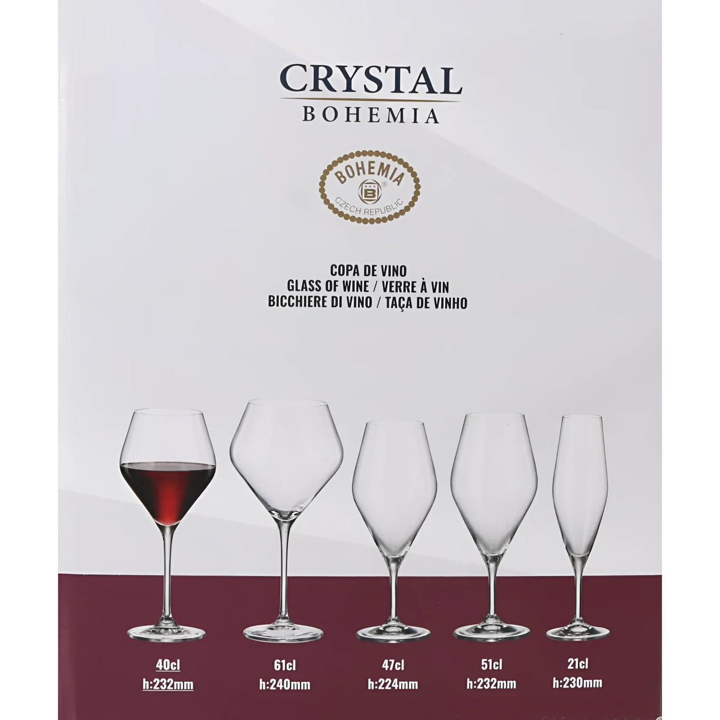 Bohemia Crystal Galaxy wine glass 400ml