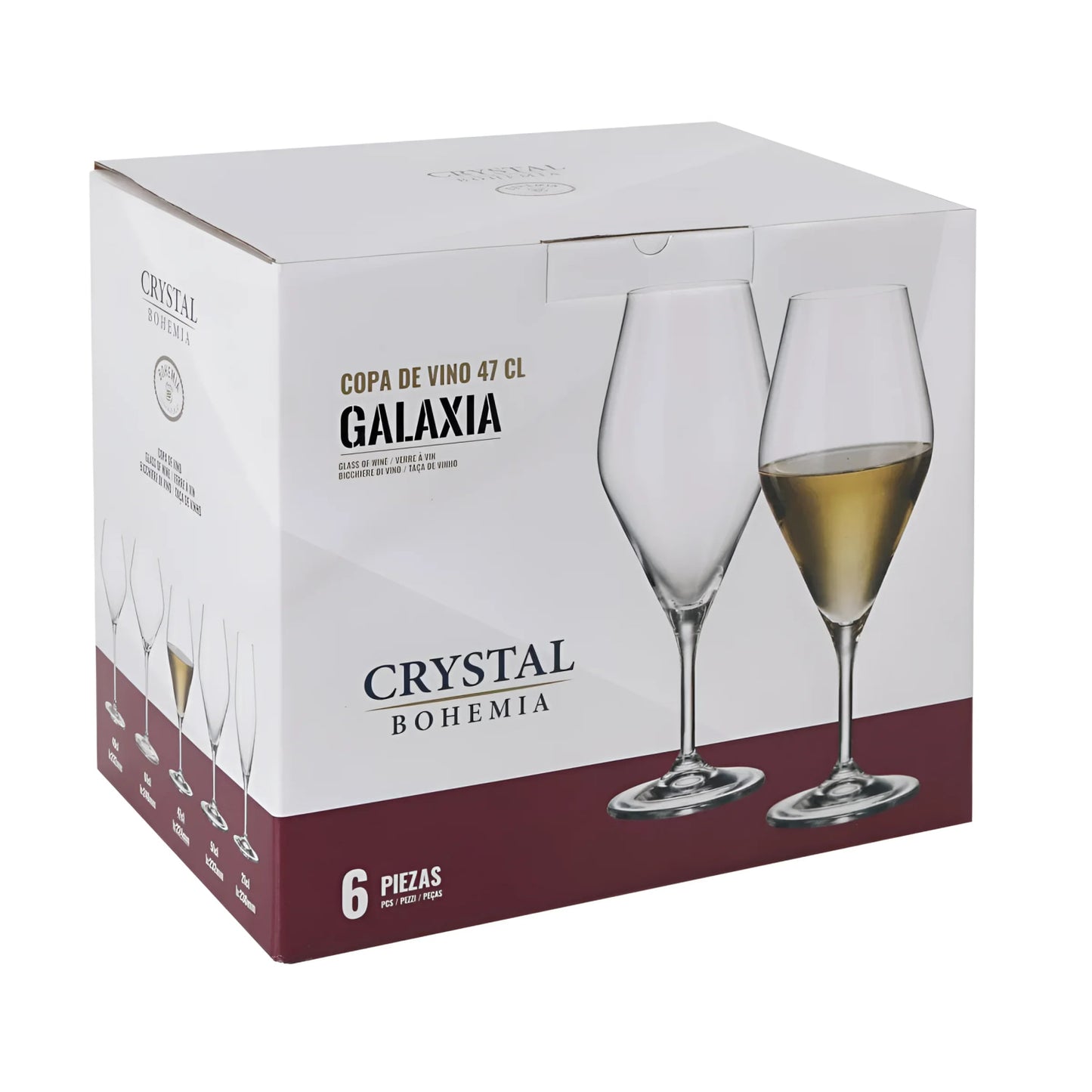 Bohemia Crystal Galaxy wine glasses 470ml