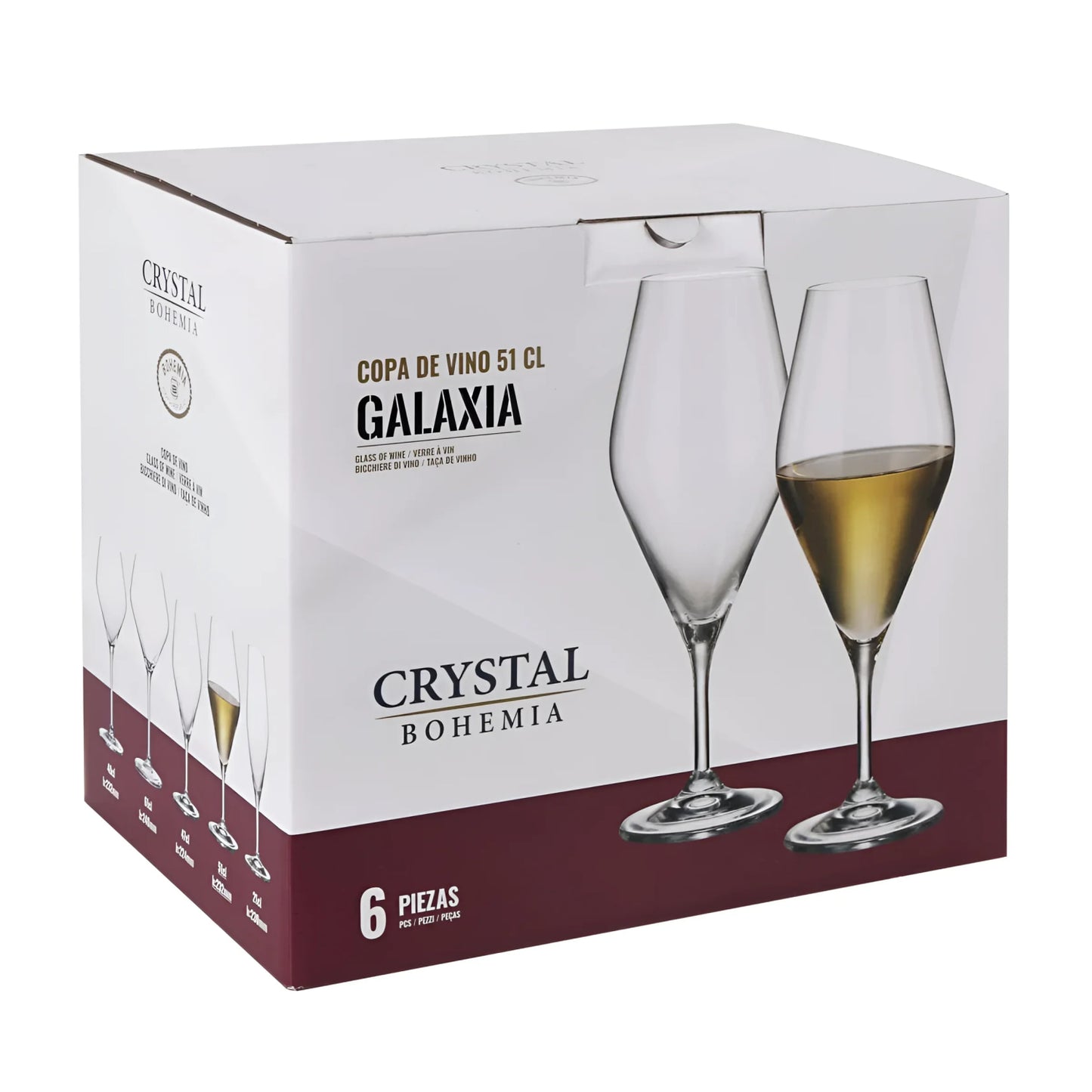 Bohemia Crystal Galaxy wine glasses 510ml