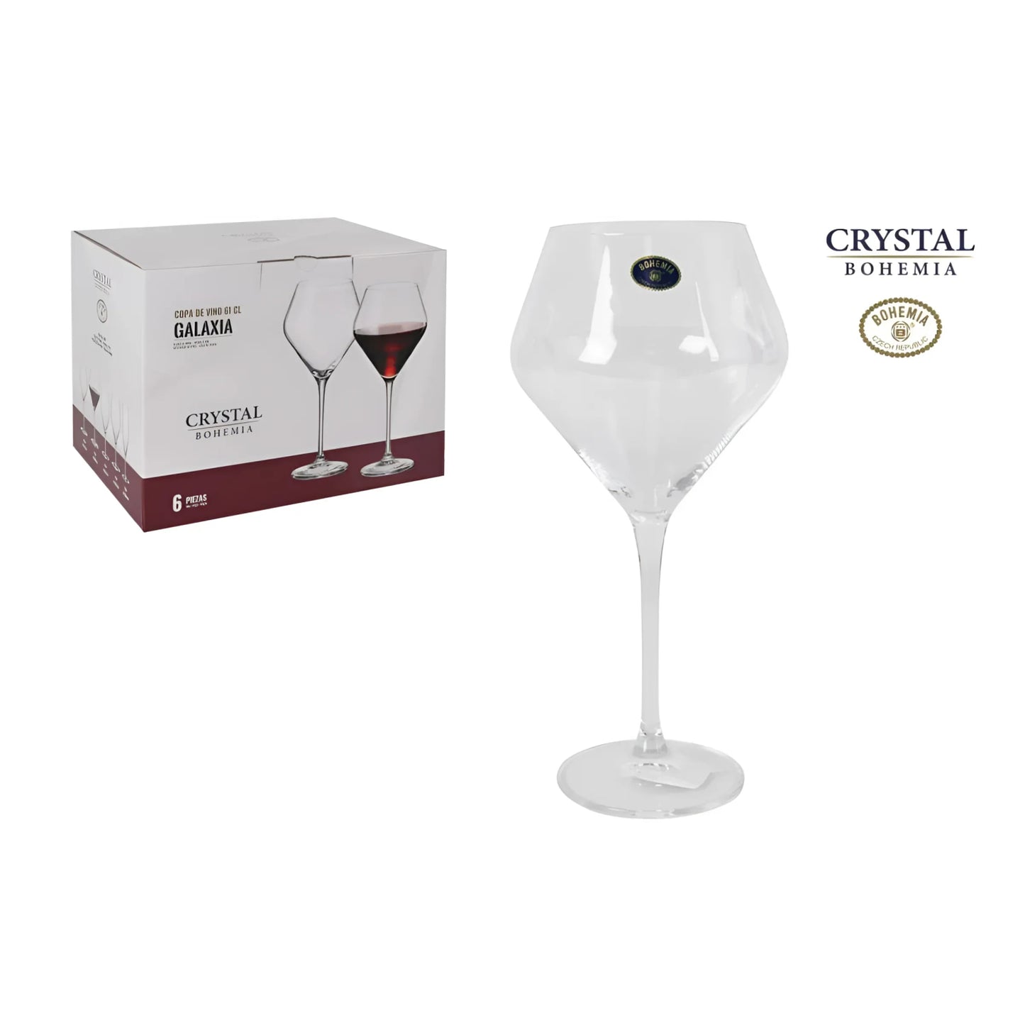 Bohemia Crystal Galaxy wine glasses 610ml