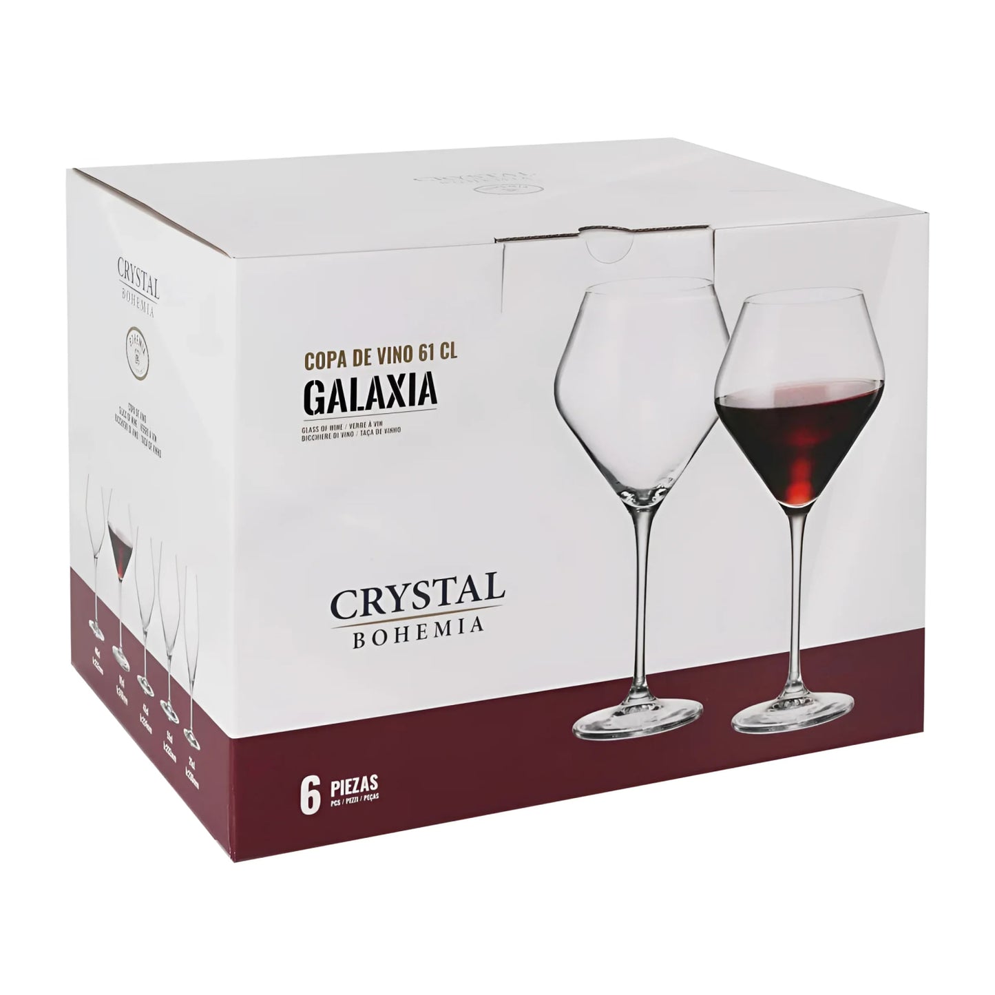 Bohemia Crystal Galaxy wine glasses 610ml