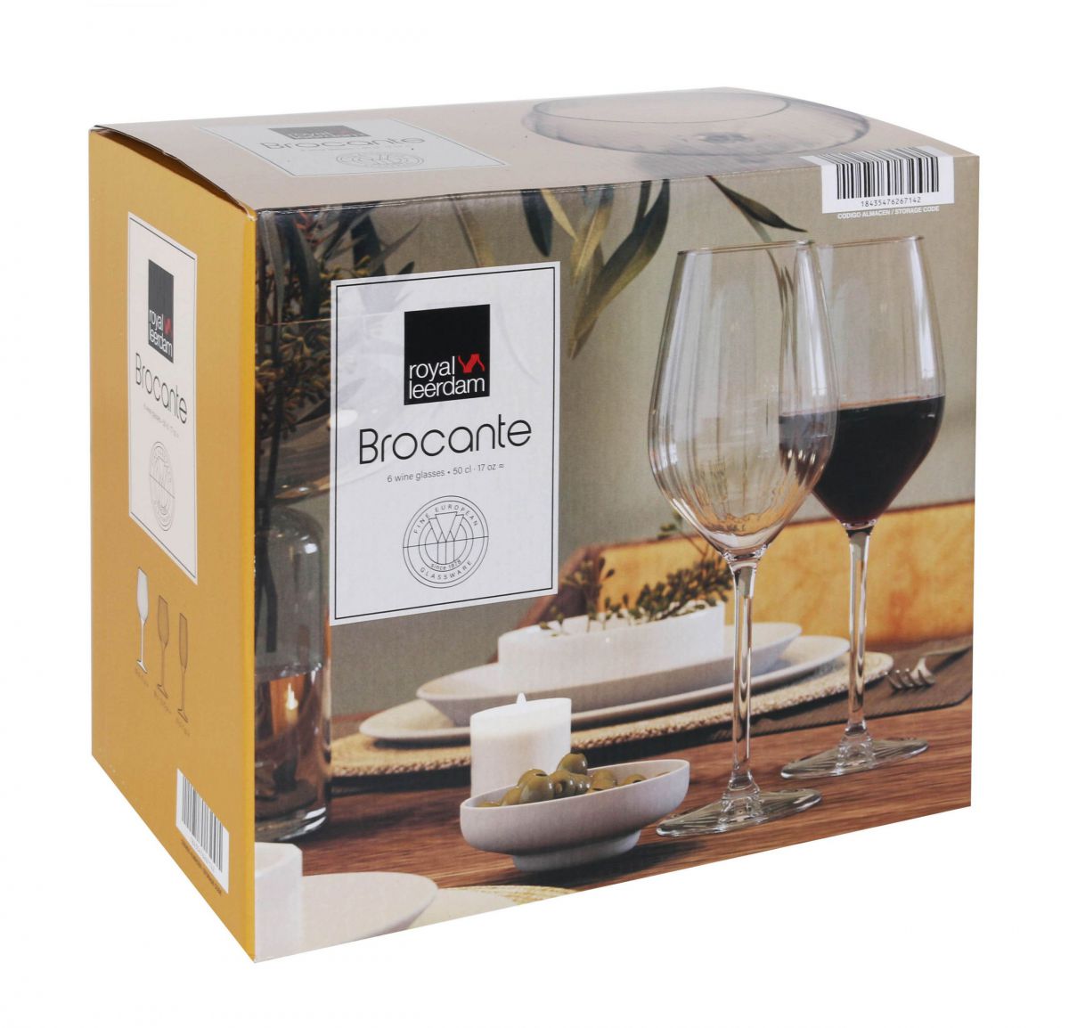 Brocante 500ml wine glasses Royal Leerdam