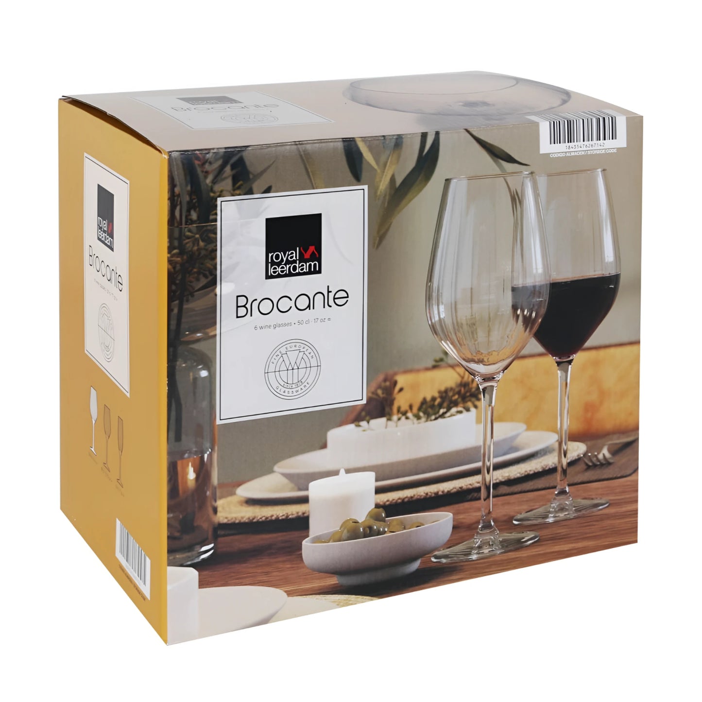 Brocante 500ml wine glasses Royal Leerdam
