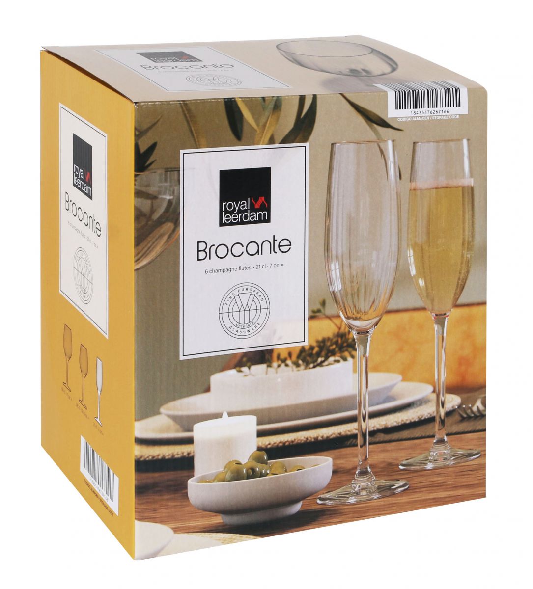 Brocante Champagne flutes 210ml Royal Leerdam
