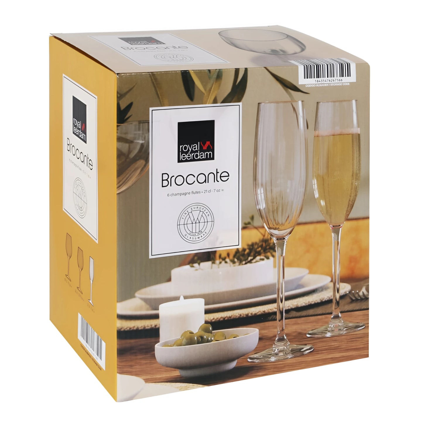 Brocante Champagne flutes 210ml Royal Leerdam