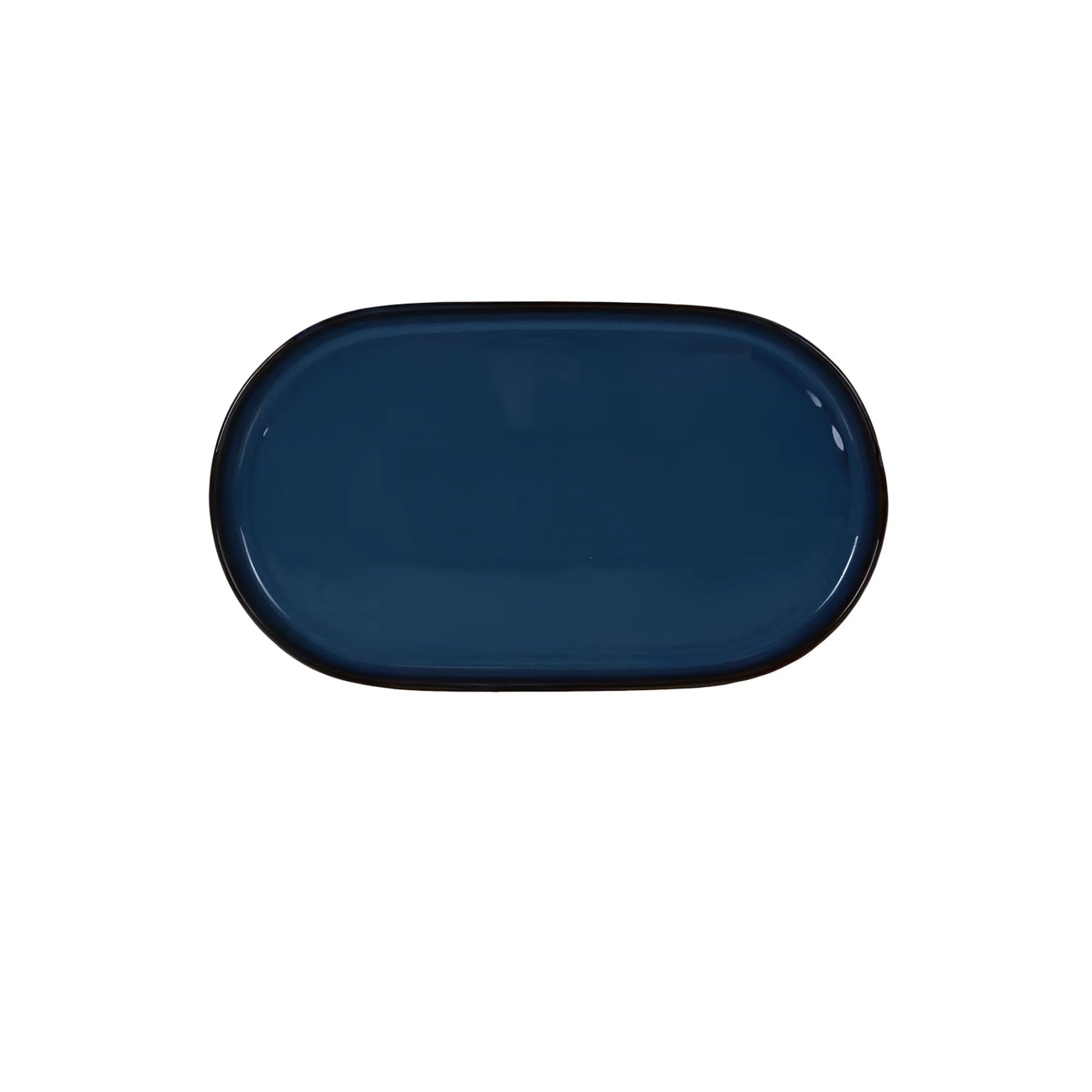 Chester Blue 36x20cm oval Dinner plate Stoneware