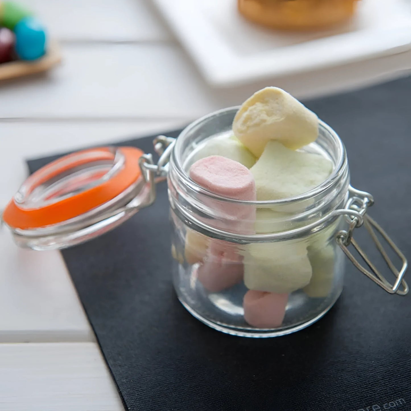 Clip Top Airtight Clear Glass Storage Spice Herb Jam Jars 180ml