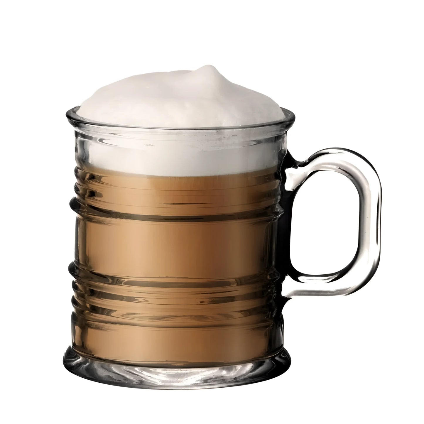 Coffee latte glasses mug 260ml Parker with handle