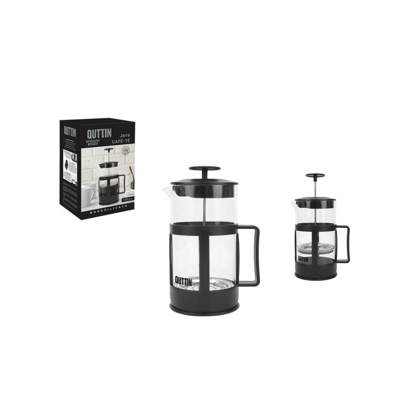 Coffee Maker Plunger French Press Espresso Cup Capacity 1000ml QUTTIN